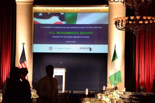 Dinner hosted by US Chamber of Commerce and the Corporate Council of Africa hosting PMB