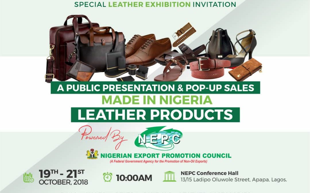 A public Presentation and POP sales of  made in Nigeria Leather Products