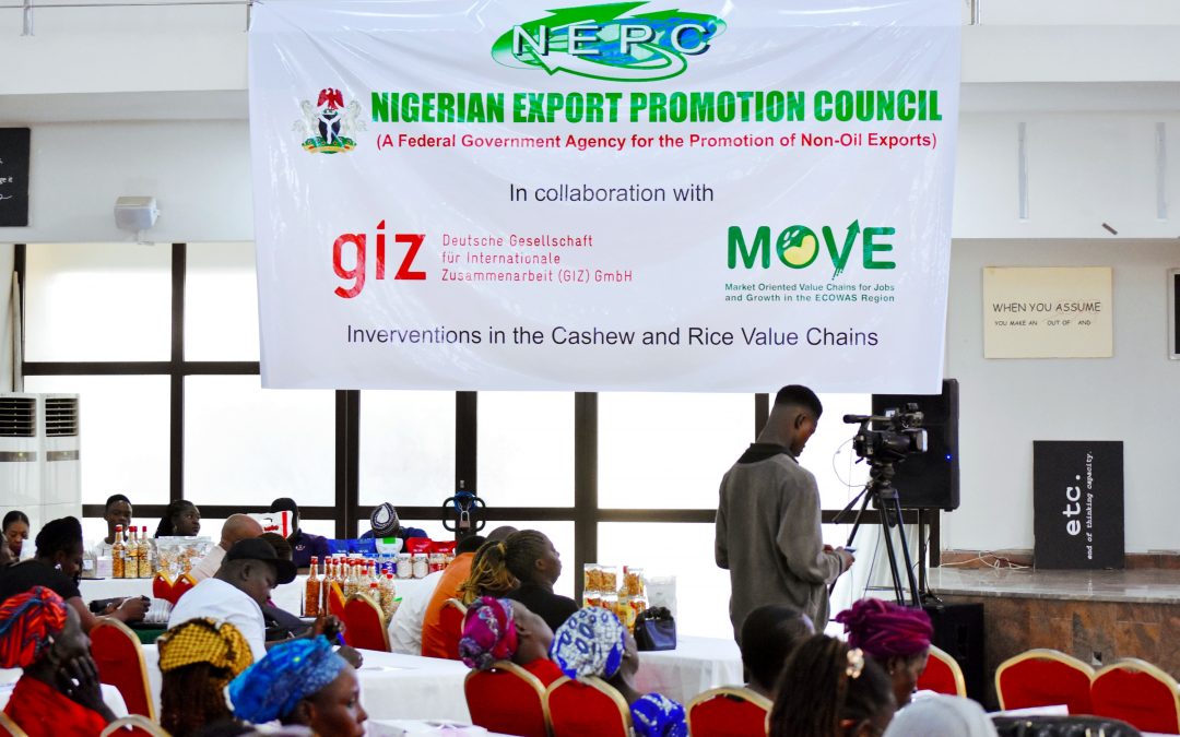 NEPC – GIZ /MOVE  collaborate to promote productivity in the cashew and rice value chains